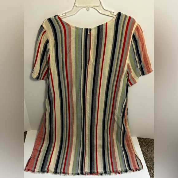 Susina Knee Length Dress Striped with Rae Hem Short Sleeve size 2X - Picture 2 of 4